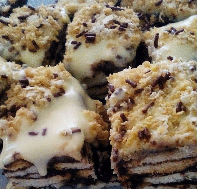 Resepi Kek Batik Topping Cheese • Resepi Bonda