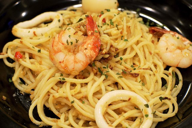 Resepi Spaghetti Aglio Olio Seafood - Resepi Bonda